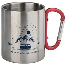 Moses Karabiner-Becher Thermo-Becher Rot