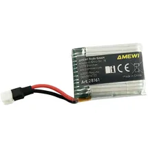AMEWI Modellbau-Akkupack (LiPo) 3.7 V 500 mAh Zellen-Zahl: 1 Softcase JST