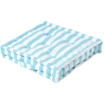 Homescapes Kissenbezug Gestreift 50 x 50 cm Blau
