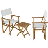 casa.pro Bistroset Capistrello 3-tlg. Weiß
