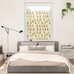 Fensterfolie LICHTBLICK ORIGINAL "Fensterfolie selbstklebend, Sichtschutz, Golden Drops - Gold", gold (goldfarben), B:50cm L:50cm, Polyvinylchlorid (PVC), Fensterfolien