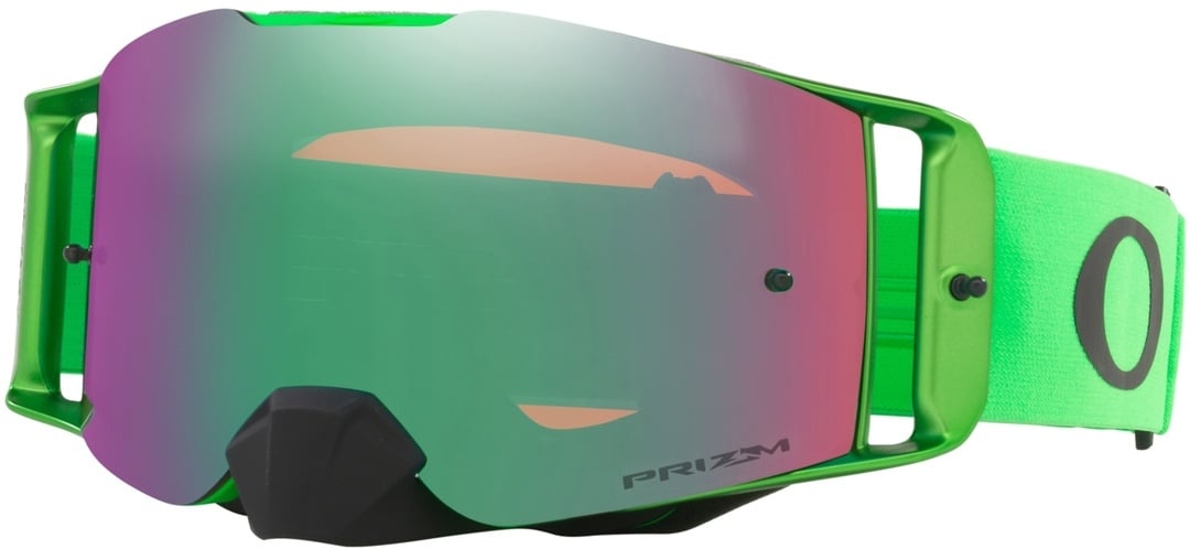 Oakley Front Line Prizm Motorcrossbril, zwart-groen, Eén maat Voorman