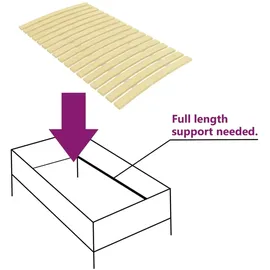 vidaXL Lattenrost 24 Latten 120 x 200 cm