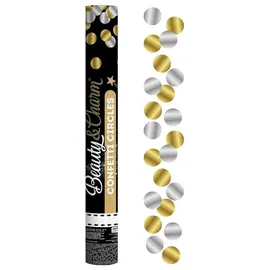 Godan Konfettikanone 40 cm Gold/Silber