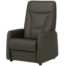 Hukla Fernsehsessel Manuel XL Leder 84 x 108 x 90 cm Braun elektrisch