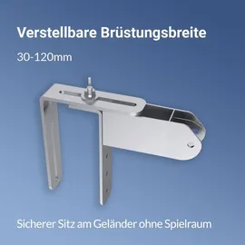 sunshare Ray Lite 800 W Solarmodule mit MC4-Adapterkabel und Universalhalterung