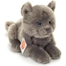 Teddy-Hermann Teddy Hermann Kartäuser Katze liegend 20 cm Beige