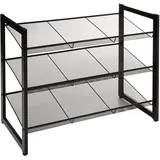 Schuhablage aus metall 9 paar schuhe schwarz - 5five