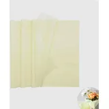 CALLYSONIC Transparentpapier, Transparentpapier Bunt, Transparentpapier Bunt für Laternen, Transparentpapier Gelb, Pergamentpapier zum Basteln, Seidenpapier Bunt, 38 Bögen, 30 * 25cm, Beige, DIY