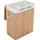 Songmics Wäschekorb LCB64Y, natur, mit 2 Fächern, aus Bambus, 100 Liter