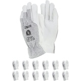 TK Gloves Lemur Arbeitshandschuhe Montage-Handschuhe aus Leder/Größe 11, 12 Paar/aus enarbtem Ziegenleder Montagehandschuhe/Handschuhe