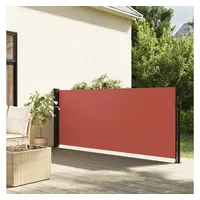 vidaXL Seitenmarkise Ausziehbar Terrakottarot 120x600 cm