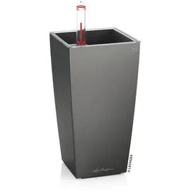 LECHUZA Mini-Cubi Komplettset 9,5 x 9,5 x 18,5 cm anthrazit metallic
