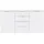 Forte Sideboard Sienna 164,6 x 34,1 x 84,9 cm Weiß Hochglanz