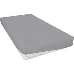 PRIMERA Spannbettlaken Luxus-Satin Graphit 190x200 cm