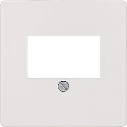 Abdeckplatte f. TAE-Anschlussdose elektroweiß/ Schutzart IP20 sowie Lautsprecheranschlussdose