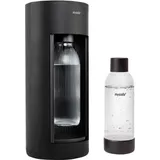 MySoda Glassy Schwarz + Glasflasche + PET-Flasche