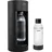 Schwarz + Glasflasche + PET-Flasche