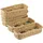 KESPER Besteckkorb Geflecht 5er Set H:5,5 cm L:28 cm T:11,5 cm Kunststoff braun