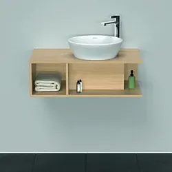 Duravit D-Neo Waschtisch-Unterschrank DE493803030 80 x 48 cm, Eiche Natur, 1 Fach, 1 Konsolenplatte, wandhängend