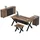 aea Couchtisch Braun Holz 80 x 76 cm