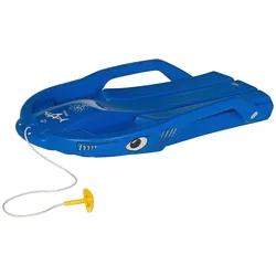 Schlitten ROLLY TOYS "rollySnow Shark, blau", blau, Schlitten, KinderB:50cm H:18cm, Kunststoff, Steuerung durch Gewichtsverlagerung, B:50cm H:18cm