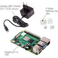 BerryBase Raspberry Pi 4 Computer Modell B, 2GB Elementary