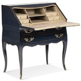 Casa Padrino Schreibtisch Casa Padrino Luxus Barock Sekretär Blau / Gold / Beige - Handgefertigter Schreibtisch im Barockstil - Barock Büro Möbel - Luxus Möbel im Barockstil - Luxus Qualität - Made in Italy