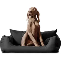 Tierlando NEMO Hundebett Hundesofa S M L Hundekorb Katzenbett 65 80 100cm schwarz/ graphit 65 cm, 20 cm, 50 cm