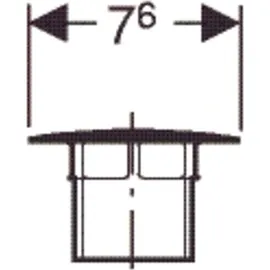 Geberit Ventilabdeckung mit Stopfen chrom 240750211