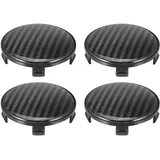 A ABSOPRO 4 Stück Felgenkappen, Nabendeckel OD 68mm ID 64mm Radnabenkappen Universal Schwarz Nabenkappen für Felgen Radnaben