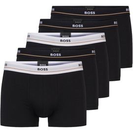 Boss Trunks mit Logo-Bund, im 5er-Pack, Black, XL