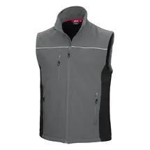 Nitras Softshellweste Motion TEX Light - M / grau/schwarz