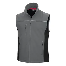 Nitras Softshellweste Motion TEX Light - M / grau/schwarz
