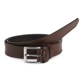 Ladeheid Kinder Gürtel Ledergürtel Mode Accessoire für Kinder Jungen Gürtel mit Schnalle 2,5 cm Breit K1D5 (Braun-2, 70 cm (Gesamtlänge 89 cm))