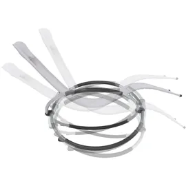 ECD Germany Schaukelliege 2er Set 200 x 60 x 80 cm Hellgrau