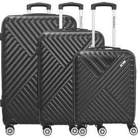 Kingston Koffer-Set 3-tlg. schwarz/lila