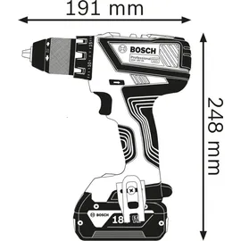 Bosch GSR 18V-28 Professional inkl. 2 x 4 Ah + L-Boxx 06019H410A