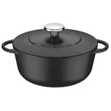 Tramontina Trento Bräter aus Gusseisen, 24 cm, 4 Liter, Schwarz