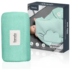 lionelo Bamboo Blanket, Babydecke, Kuscheldecke Baby, leichte Bambusdecke, Wickelauflage, 100% Baumwolle, nNatürlich, Weich, Antibakteriell, Hypoallergisch, vom 1. Lebenstag an, 100x75cm