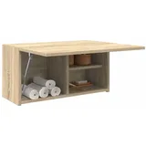 Gecheer Bad-Wandschrank Hängeschrank Badschrank Küchenschrank Medizinschrank Badmöbel Sonoma-Eiche 60x25x30 cm Holzwerkstoff