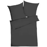 Mako-Satin anthrazit 200 x 200 cm + 2 x 80 x 80 cm