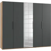 MID.YOU Drehtürenschrank Level 36A 250 x 195 x 55 cm Grau