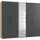 MID.YOU Drehtürenschrank Level 36A 250 x 195 x 55 cm Grau