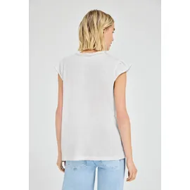 street one studio Blusenshirt mit Rüschendetails Weiß 38