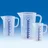 Vitlab Messbecher, PP, erhabene blaue Skala, 100 ml