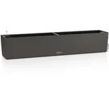 LECHUZA Balconera Stone 100 99 x 19 x 19 cm Graphitschwarz