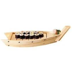 MONOUSO - Tablett aus Holz "Schiff" 44x13x11cm (1 Stück)