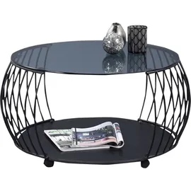M2 Kollektion Couchtisch Shanghai 2 Grau 80 x 46 x 80 cm