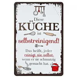 Blechschild 'Küche'